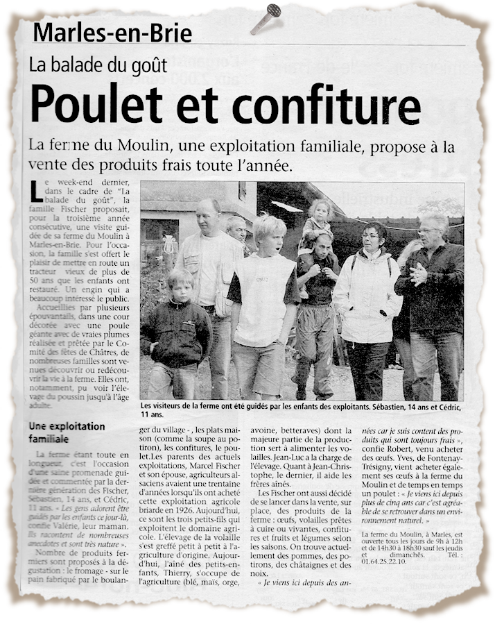 poulet et confiture